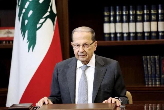 President Michel Aoun shows solidarity with the protesters